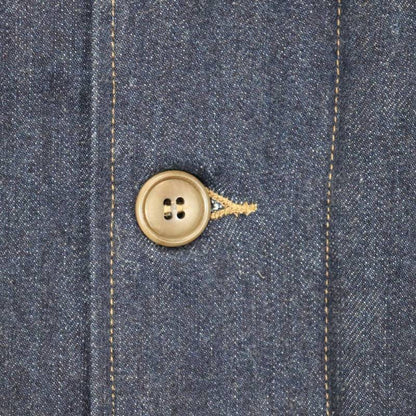 JELADO×COLIMBO CT83418B Observer Jacket Custom Indigo ジェラード　コリンボ コラボレーション ダブルネーム オブザーバー ジャケット カスタム インディゴ " Robbers Roost " (ロバースルースト) アラスカ CBs シービーズ Seabees ドクロ プリント ミリタリージャケット