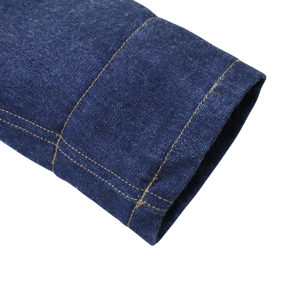 JELADO×COLIMBO CT83418B Observer Jacket Custom Indigo ジェラード　コリンボ コラボレーション ダブルネーム オブザーバー ジャケット カスタム インディゴ " Robbers Roost " (ロバースルースト) アラスカ CBs シービーズ Seabees ドクロ プリント ミリタリージャケット