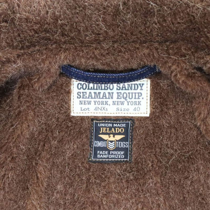 JELADO×COLIMBO CT83418B Observer Jacket Custom Indigo ジェラード　コリンボ コラボレーション ダブルネーム オブザーバー ジャケット カスタム インディゴ " Robbers Roost " (ロバースルースト) アラスカ CBs シービーズ Seabees ドクロ プリント ミリタリージャケット