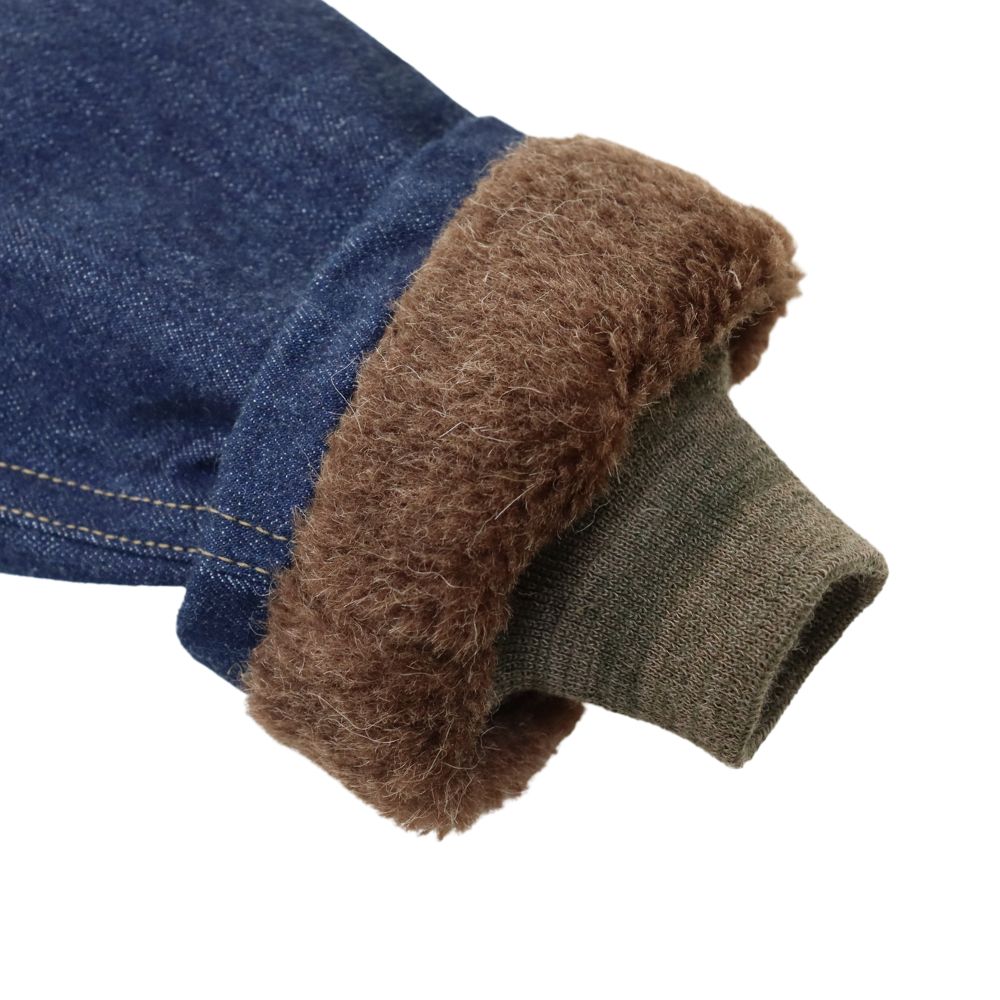 JELADO×COLIMBO CT83418B Observer Jacket Custom Indigo ジェラード　コリンボ コラボレーション ダブルネーム オブザーバー ジャケット カスタム インディゴ " Robbers Roost " (ロバースルースト) アラスカ CBs シービーズ Seabees ドクロ プリント ミリタリージャケット