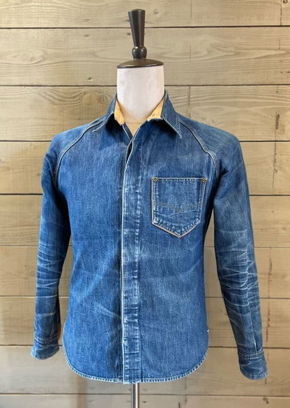 DELUXEWARE デラックスウエア40s DENIM SHIRT 7640 40sデニムシャツ 人気定番 長袖