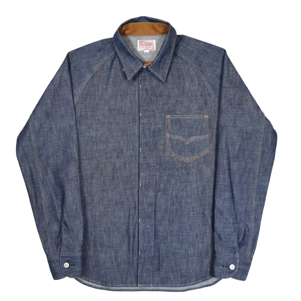 DELUXEWARE デラックスウエア40s DENIM SHIRT 7640 40sデニムシャツ 人気定番 長袖