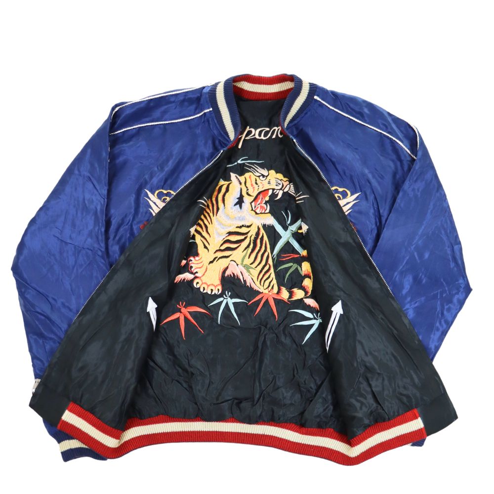 TAILOR TOYO テーラー東洋 TT15491-128 / Early 1950s Style Acetate Souvenir Jacket “DRAGON HEAD” × “ROARING TIGER” スカジャン  ドラゴン 辰 龍 タイガー 虎 イーグル 刺繍 スカ スーベニアジャケット