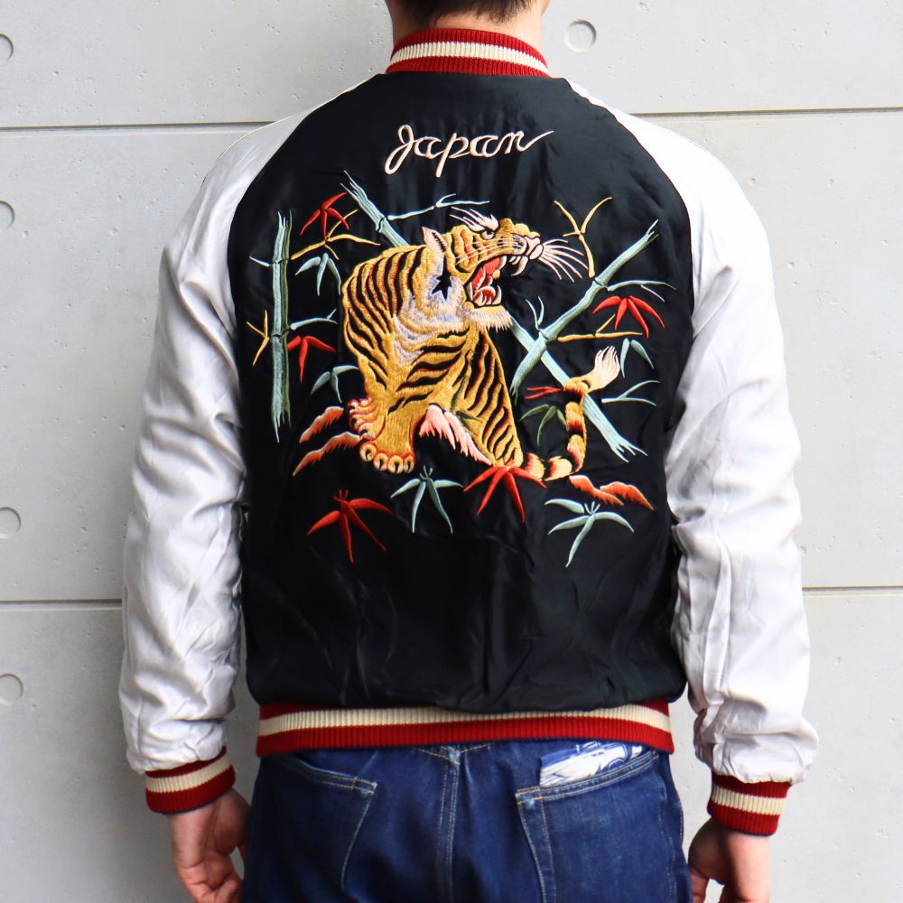 TAILOR TOYO テーラー東洋 TT15491-128 / Early 1950s Style Acetate Souvenir Jacket “DRAGON HEAD” × “ROARING TIGER” スカジャン  ドラゴン 辰 龍 タイガー 虎 イーグル 刺繍 スカ スーベニアジャケット