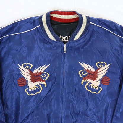 TAILOR TOYO テーラー東洋 TT15491-128 / Early 1950s Style Acetate Souvenir Jacket “DRAGON HEAD” × “ROARING TIGER” スカジャン  ドラゴン 辰 龍 タイガー 虎 イーグル 刺繍 スカ スーベニアジャケット