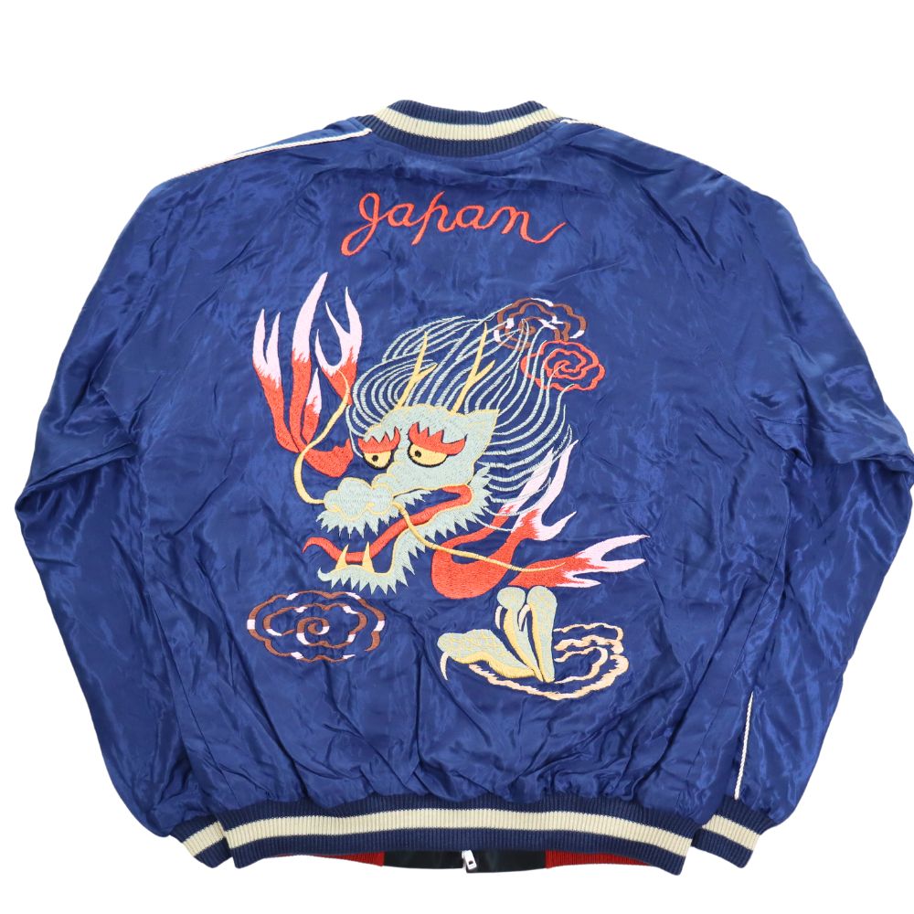 TAILOR TOYO テーラー東洋 TT15491-128 / Early 1950s Style Acetate Souvenir Jacket “DRAGON HEAD” × “ROARING TIGER” スカジャン  ドラゴン 辰 龍 タイガー 虎 イーグル 刺繍 スカ スーベニアジャケット