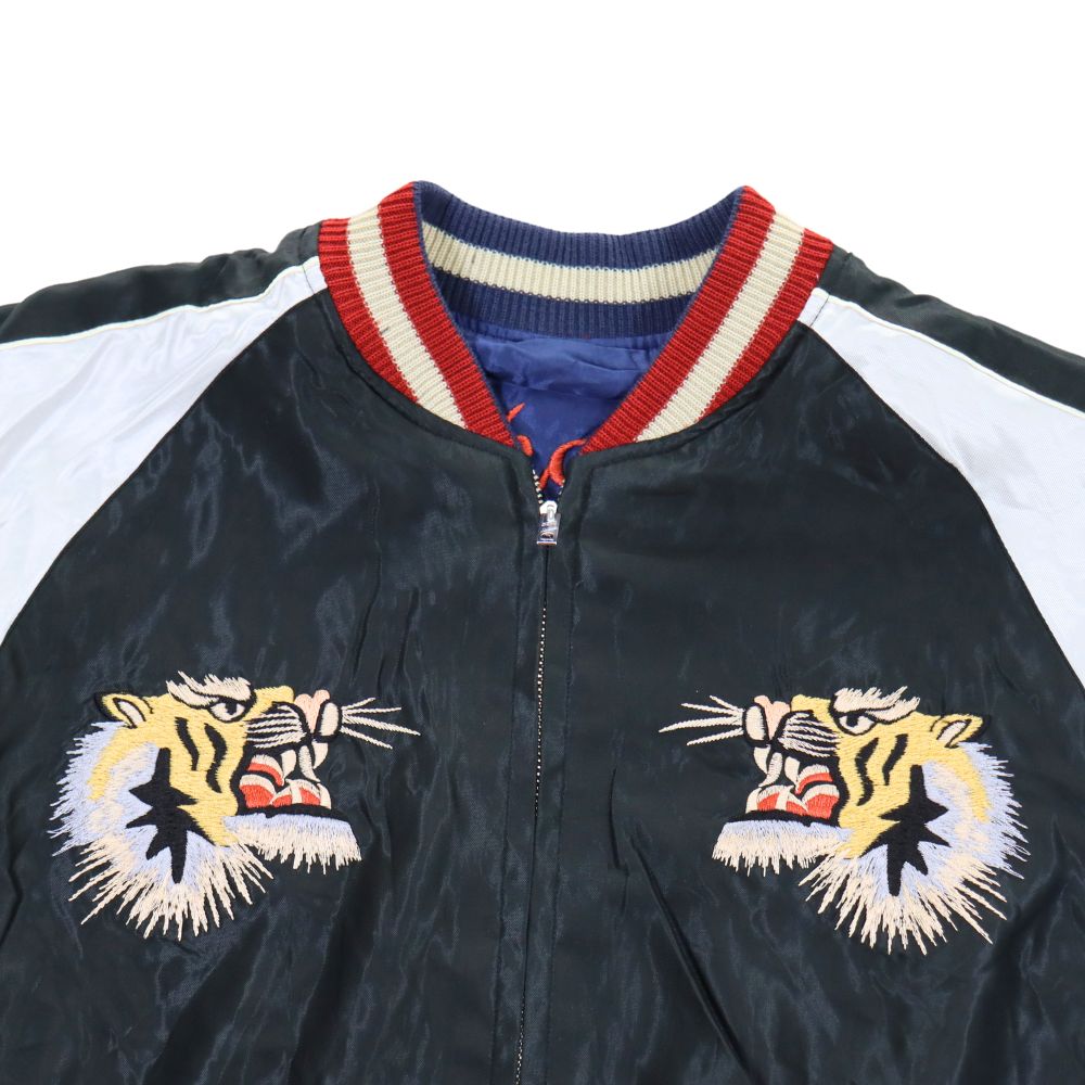 TAILOR TOYO テーラー東洋 TT15491-128 / Early 1950s Style Acetate Souvenir Jacket “DRAGON HEAD” × “ROARING TIGER” スカジャン  ドラゴン 辰 龍 タイガー 虎 イーグル 刺繍 スカ スーベニアジャケット