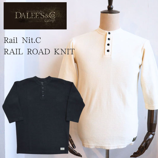 DALEE'S&CO ダリーズ Rail Nit.C...RAIL ROAD KNIT 七分袖レイルロードニット Tシャツ