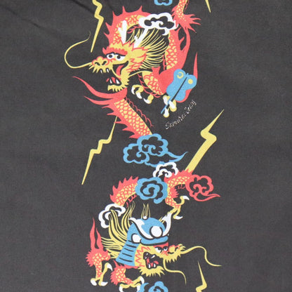 SAMURAI JEANS サムライジーンズ SSA24-01 龍柄ハワイアンシャツ コットン100％