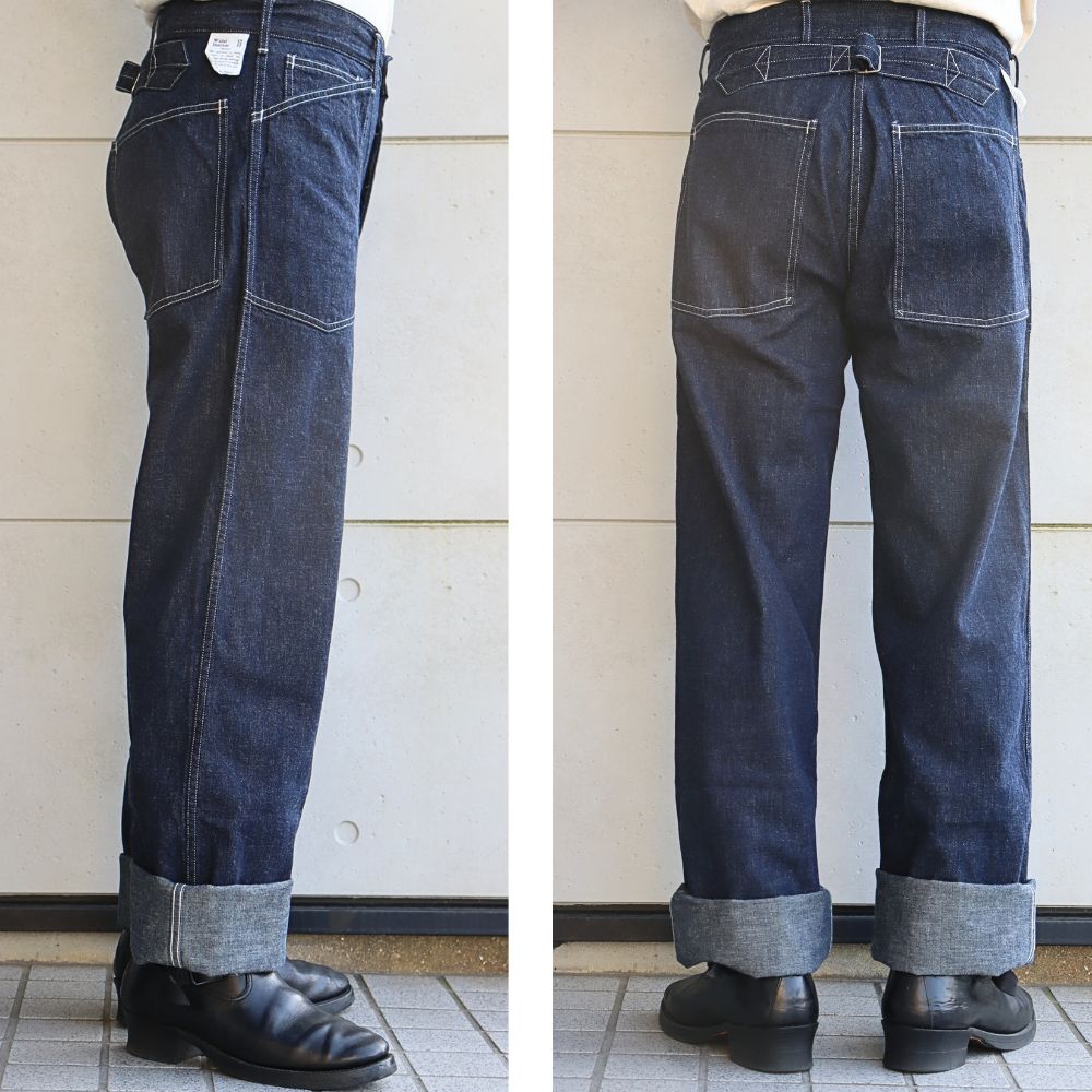 BUZZ RICKSON'S BR41106 TROUSERS, WORKING, DENIM Military Denim