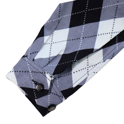 WEARMASTERS by attractions ウエアマスターズ バイ アトラクションズ lot.819 Argyle Blouson アーガイルブルゾン 50s 50年代 ミッドセンチュリー アーガイル チェック テキスタイル レーヨンリネン 抜染プリント ブルゾン ジャケット