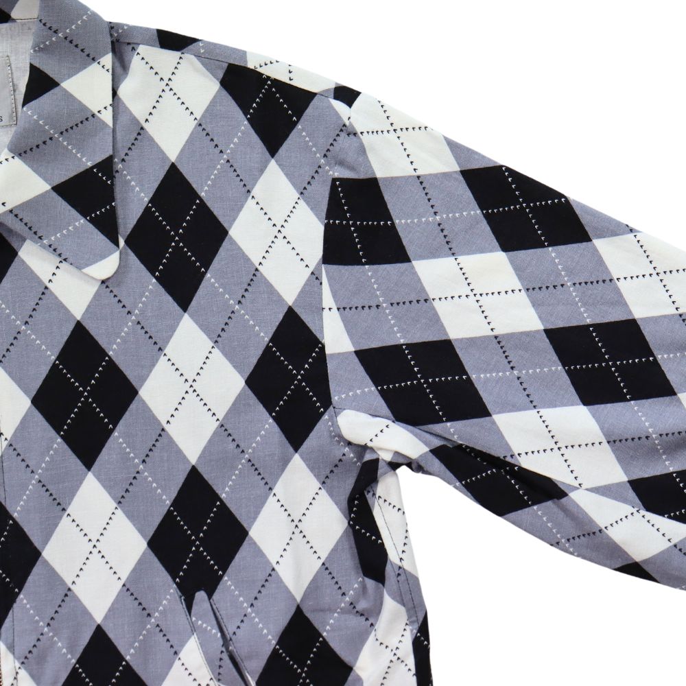 WEARMASTERS by attractions ウエアマスターズ バイ アトラクションズ lot.819 Argyle Blouson アーガイルブルゾン 50s 50年代 ミッドセンチュリー アーガイル チェック テキスタイル レーヨンリネン 抜染プリント ブルゾン ジャケット