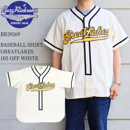 BUZZ RICKSON'S バズリクソンズ BR39269 BASEBALL SHIRT GREATLAKES   ベースボールシャツ グレイトレイクス