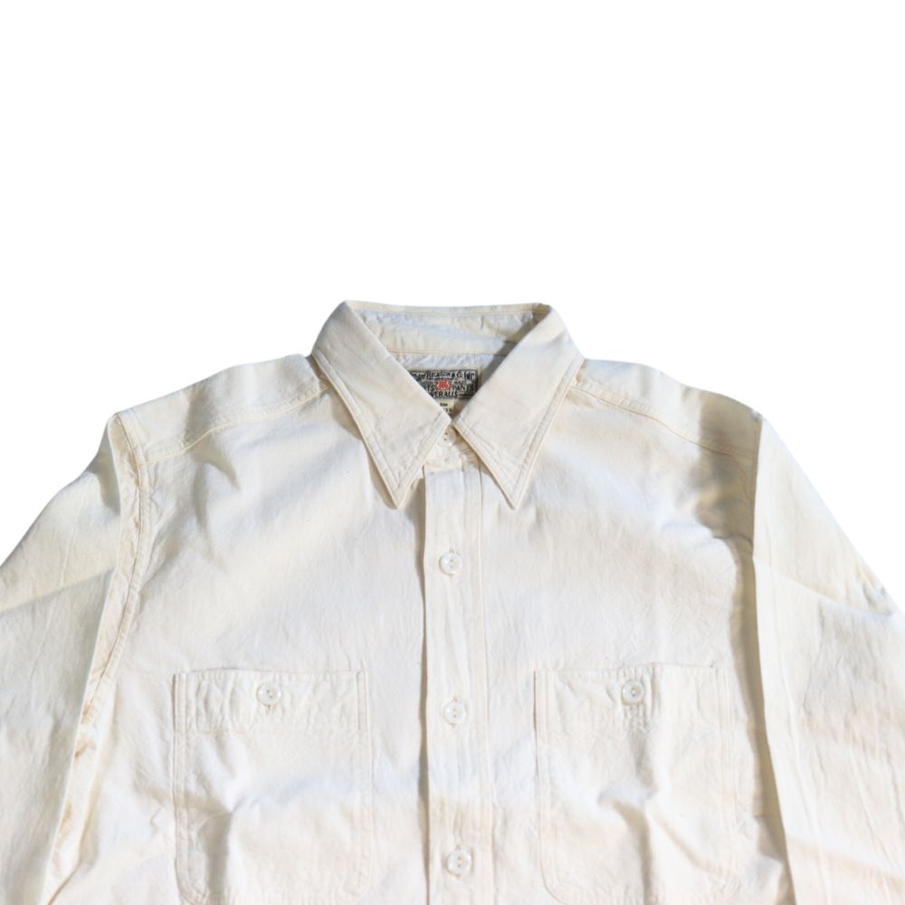 BUZZ RICKSON'S バズリクソンズ BR25996 WHITE CHAMBRAY WORK SHIRT ホワイトシャンブレーシャツ 長袖