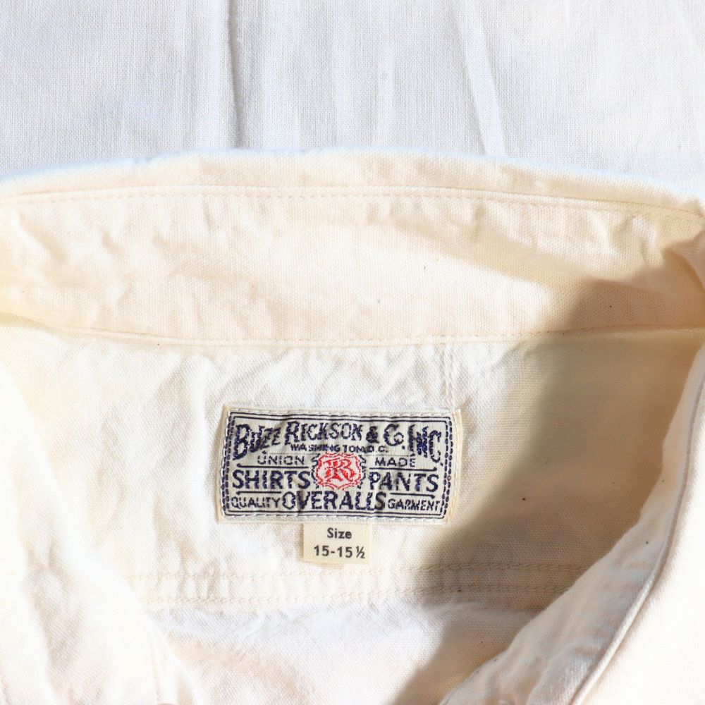 BUZZ RICKSON'S バズリクソンズ BR25996 WHITE CHAMBRAY WORK SHIRT ホワイトシャンブレーシャツ 長袖