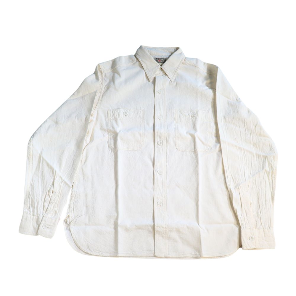 BUZZ RICKSON'S バズリクソンズ BR25996 WHITE CHAMBRAY WORK SHIRT ホワイトシャンブレーシャツ 長袖