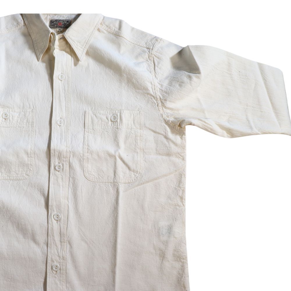 BUZZ RICKSON'S バズリクソンズ BR25996 WHITE CHAMBRAY WORK SHIRT ホワイトシャンブレーシャツ 長袖
