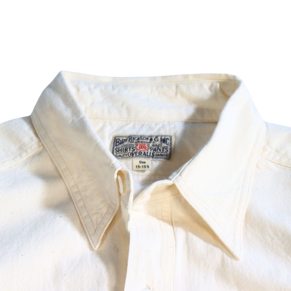 BUZZ RICKSON'S バズリクソンズ BR25996 WHITE CHAMBRAY WORK SHIRT ホワイトシャンブレーシャツ 長袖