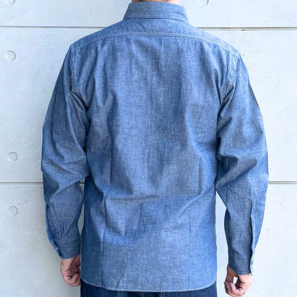 BUZZ RICKSON'S バズリクソンズ BR25995 BLUE CHAMBRAY WORK SHIRTS ブルーシャンブレーワークシャツ 長袖
