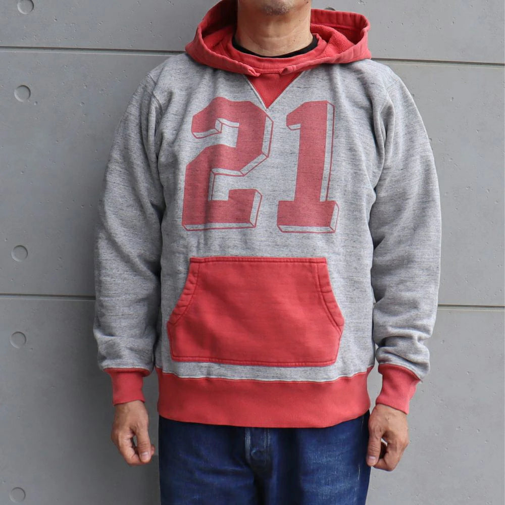 TOYO ENTERPRISE WHITESVILLE WV69395 ATTACHED HOOD PARKA AGED Sweatshirt with brushed lining Sweat parka Crew neck Cotton