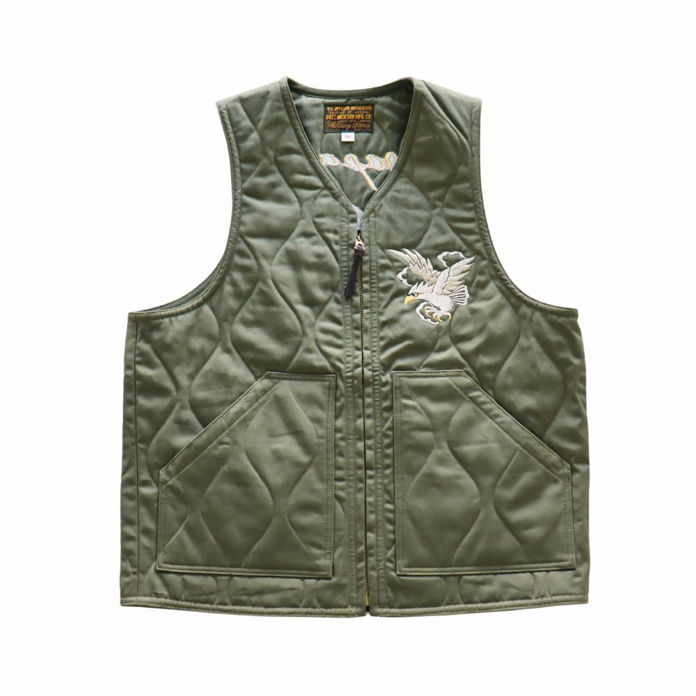 BUZZ RICKSON'S バズリクソンズ "SUKA" EMBROIDERY VEST スカ 刺繍 ベスト BR15586  アウター ジャケット outer jacket コットン cotton 米兵 ミリタリー military