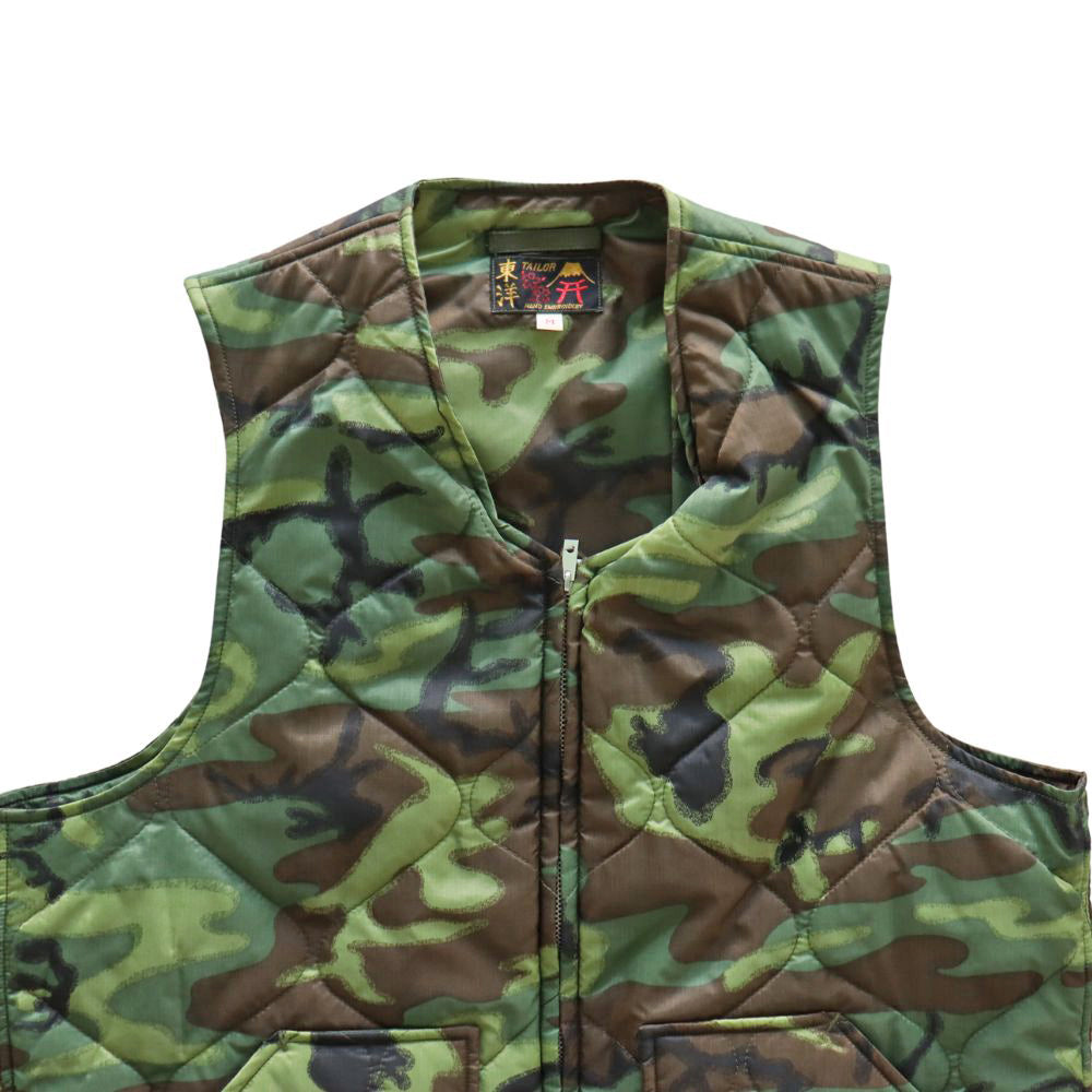 TAILOR TOYO テーラー東洋 Late 1960s Style Vietnam Liner Vest “PLEIKU” ベトナム ライナー ベスト プレイク TT15634 スーベニアベスト  ヴィンテージ vintage カモフラージュ camouflage 刺繍 embroidery