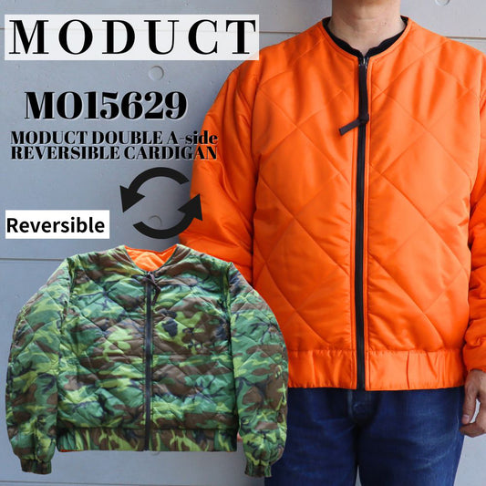 TOYO ENTERPRISE 東洋エンタープライズ MODUCT モダクト DOUBLE A-side REVERSIBLE CARDIGAN MO15629 カモフラージュ camouflage ナイロンツイル