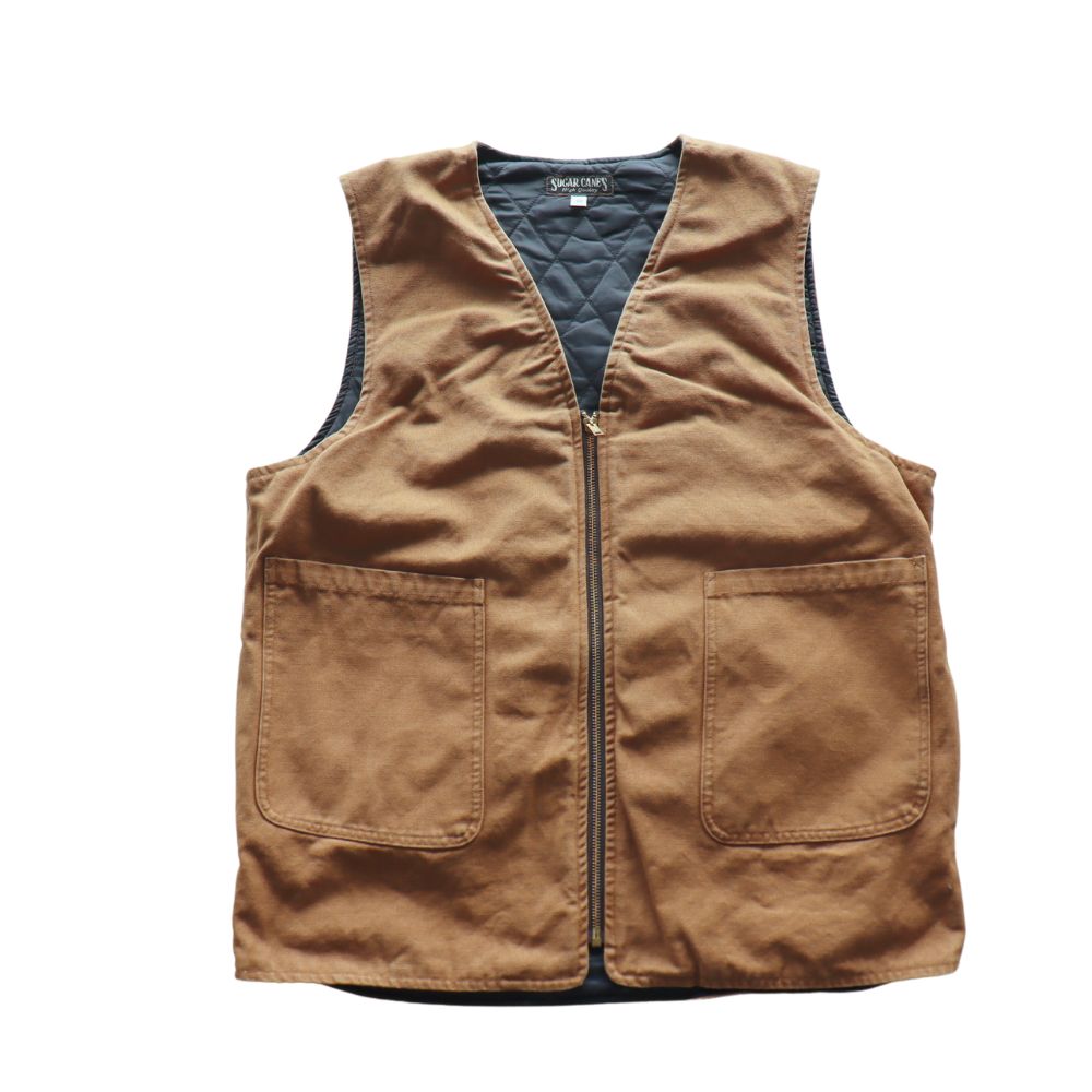 SUGAR CANE シュガーケーン COTTON DUCK PADDED WORK コットンダック SC15612  vest ベスト コットン