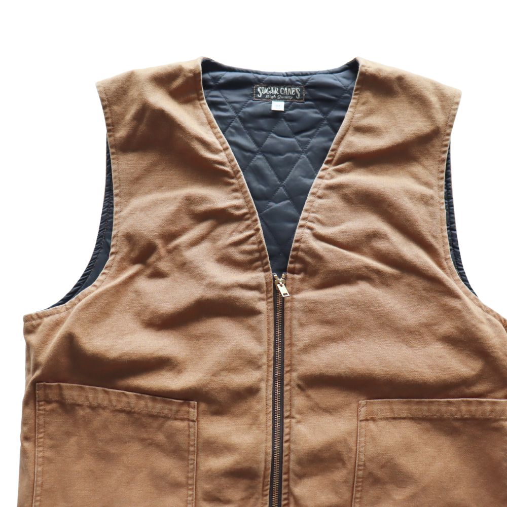 SUGAR CANE シュガーケーン COTTON DUCK PADDED WORK コットンダック SC15612  vest ベスト コットン