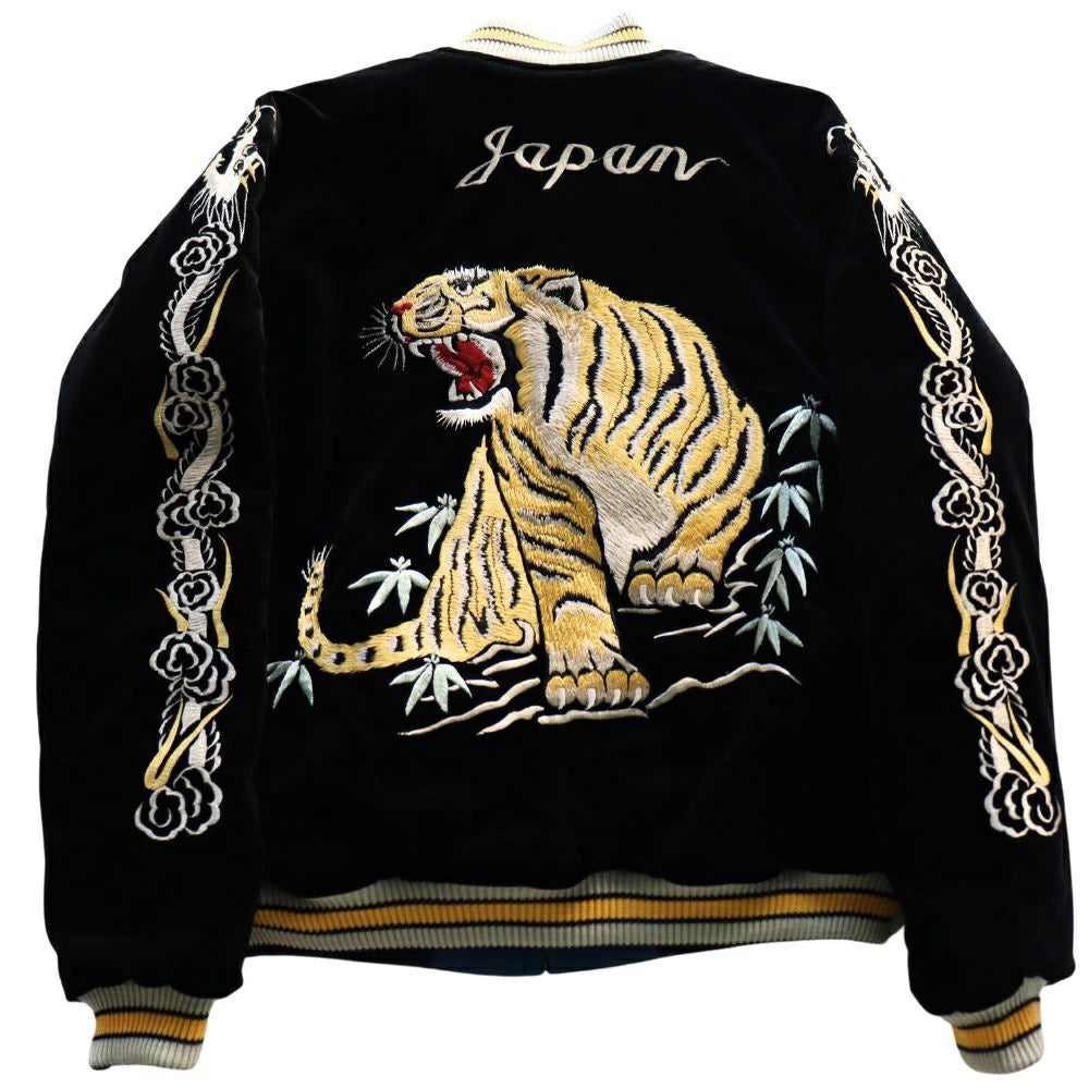 TAILOR TOYO Mid 1950s Style Velveteen Souvenir Jacket “ROARING TIGER” × “WHITE EAGLE” TT15544-119 Souvenir Jacket Reversible