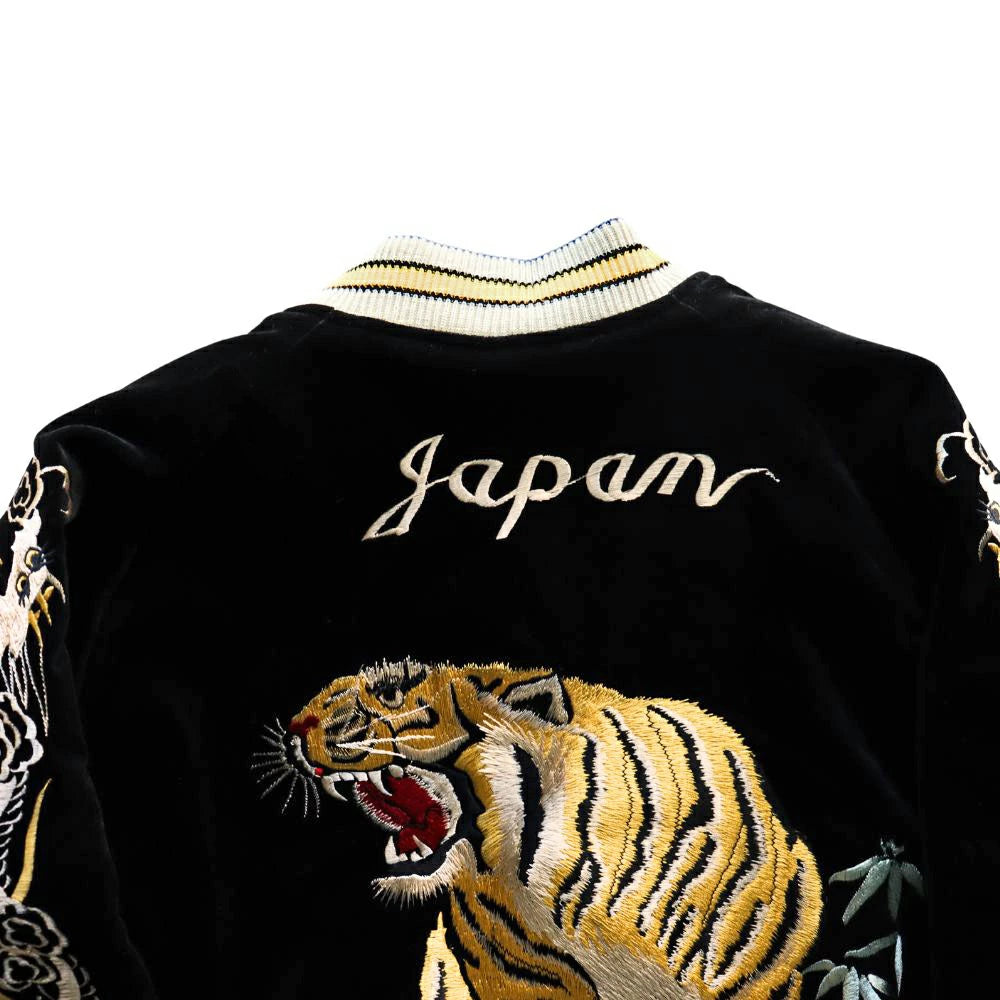 TAILOR TOYO Mid 1950s Style Velveteen Souvenir Jacket “ROARING TIGER” × “WHITE EAGLE” TT15544-119 Souvenir Jacket Reversible