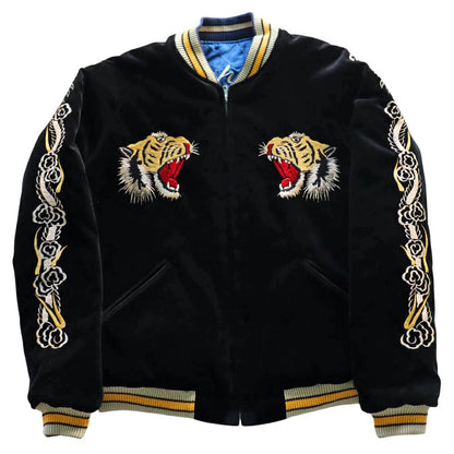TAILOR TOYO Mid 1950s Style Velveteen Souvenir Jacket “ROARING TIGER” × “WHITE EAGLE” TT15544-119 Souvenir Jacket Reversible