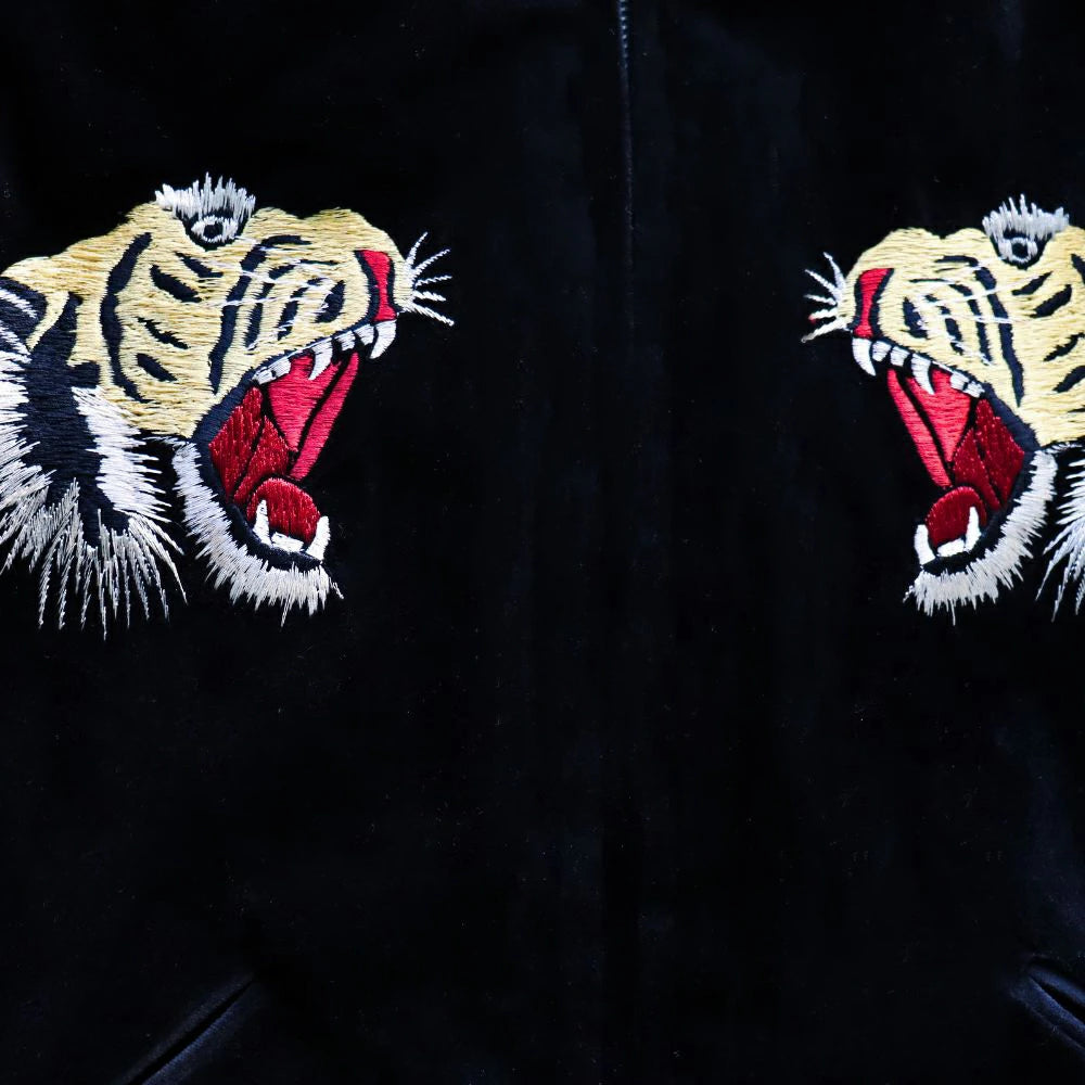 TAILOR TOYO Mid 1950s Style Velveteen Souvenir Jacket “ROARING TIGER” × “WHITE EAGLE” TT15544-119 Souvenir Jacket Reversible