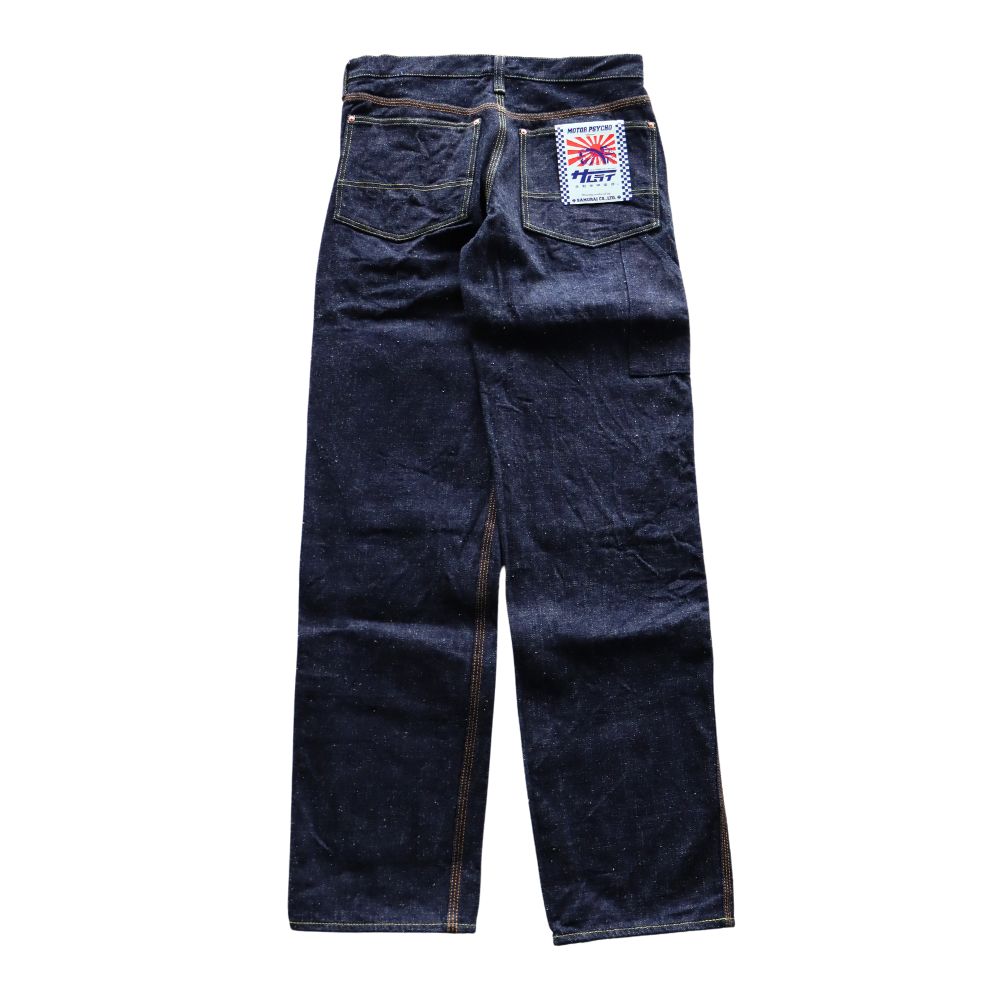 SAMURAI JEANS サムライジーンズ SM410DBN サムライ自動車倶楽部 17ozダブルニーワークパンツ 特ザラセルビッチデニム