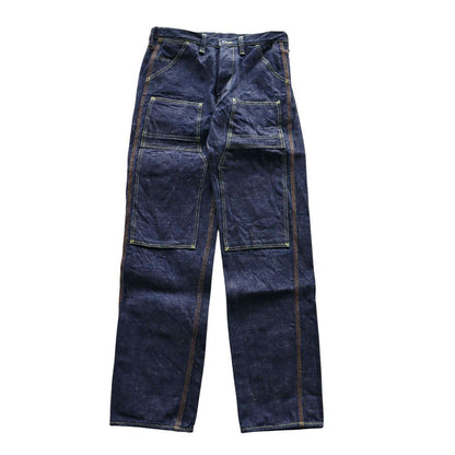 SAMURAI JEANS サムライジーンズ SM410DBN サムライ自動車倶楽部 17ozダブルニーワークパンツ 特ザラセルビッチデニム