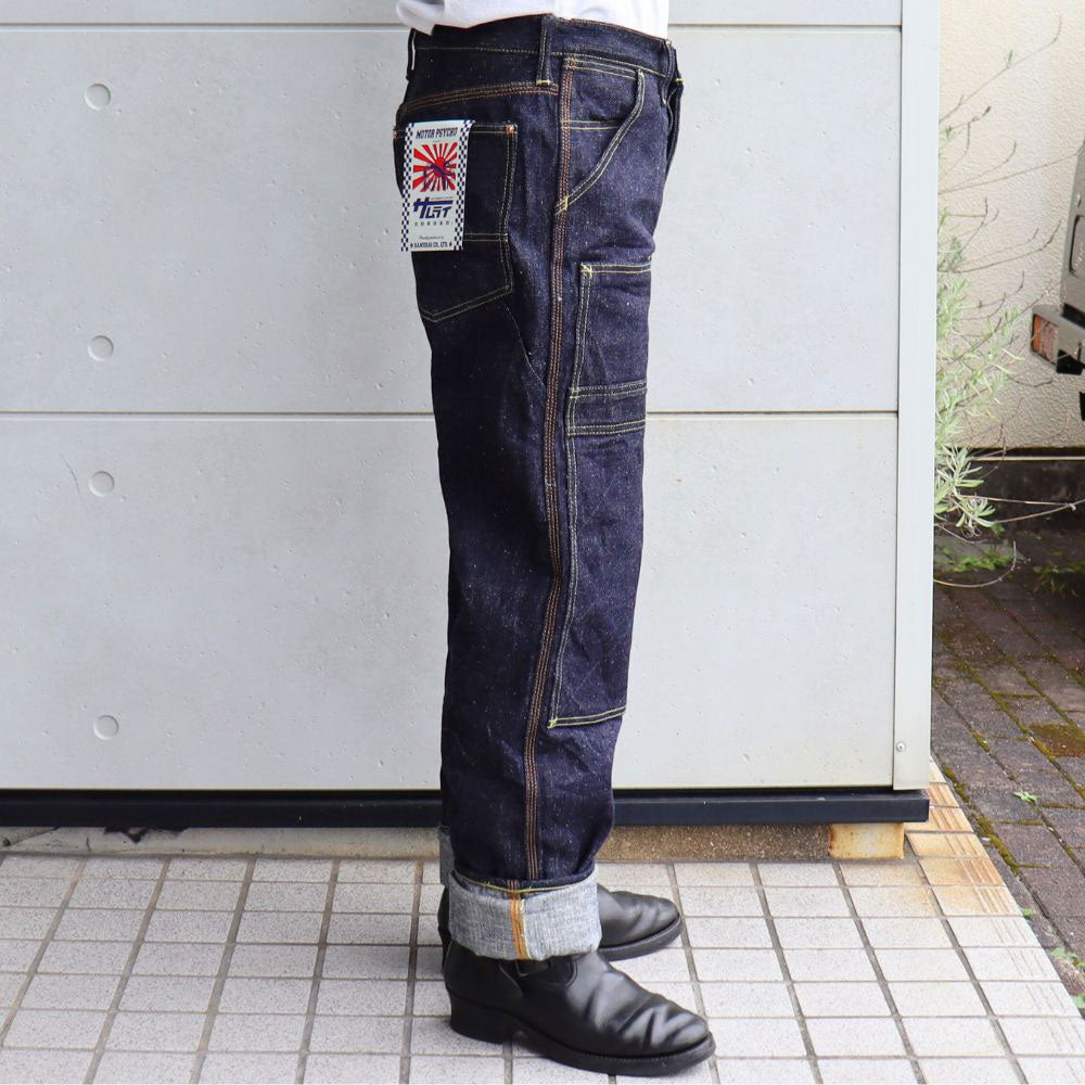 SAMURAI JEANS サムライジーンズ SM410DBN サムライ自動車倶楽部 17ozダブルニーワークパンツ 特ザラセルビッチデニム