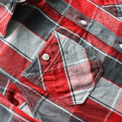 CUSHMAN クッシュマン 25593 VINTAGE CHECK WORK SHIRTS ヴィンテージチェックワークシャツ 長袖