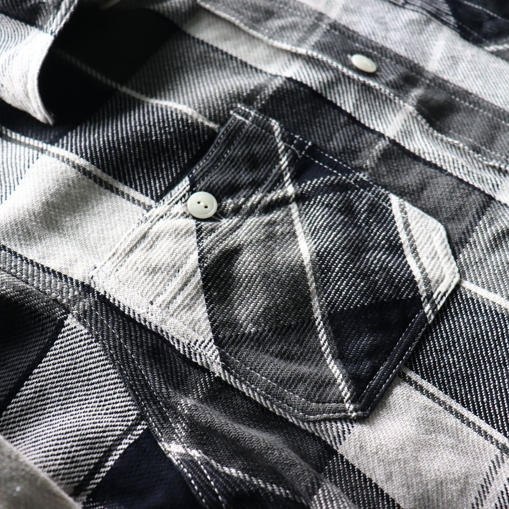 CUSHMAN クッシュマン 25593 VINTAGE CHECK WORK SHIRTS ヴィンテージチェックワークシャツ 長袖