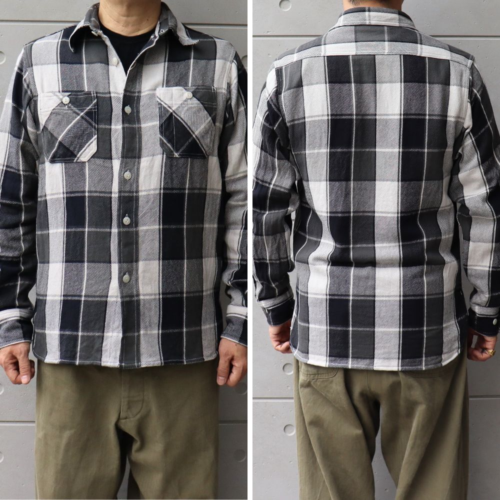 CUSHMAN クッシュマン 25593 VINTAGE CHECK WORK SHIRTS ヴィンテージチェックワークシャツ 長袖