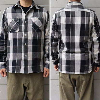 CUSHMAN クッシュマン 25593 VINTAGE CHECK WORK SHIRTS ヴィンテージチェックワークシャツ 長袖