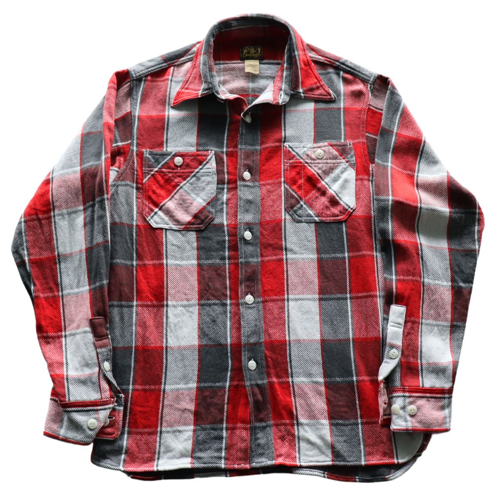 CUSHMAN クッシュマン 25593 VINTAGE CHECK WORK SHIRTS ヴィンテージチェックワークシャツ 長袖