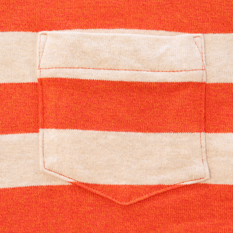 CUSHMAN クッシュマン 26849 BORDER BOAT NECK TEE ボーダーボートネックTシャツ 8分袖