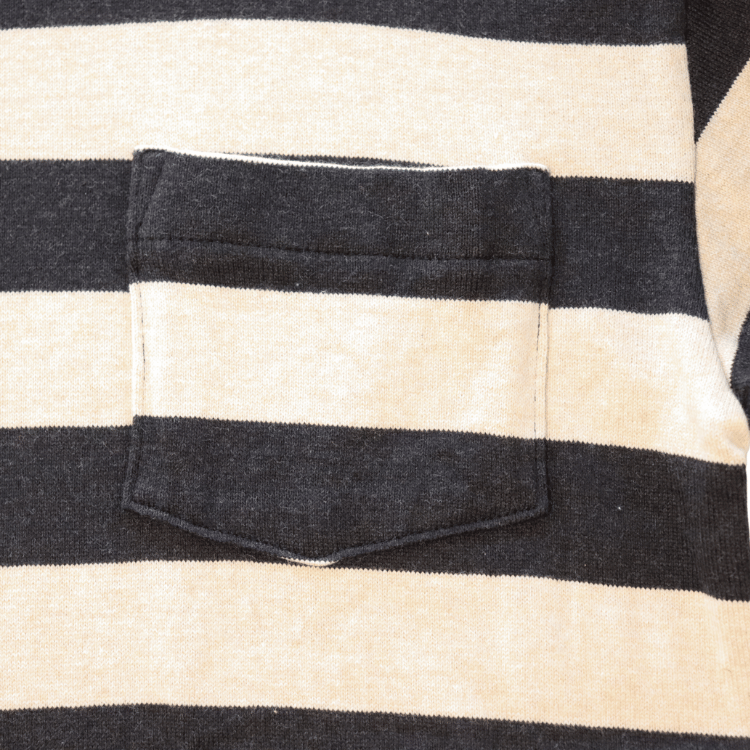 CUSHMAN クッシュマン 26849 BORDER BOAT NECK TEE ボーダーボートネックTシャツ 8分袖