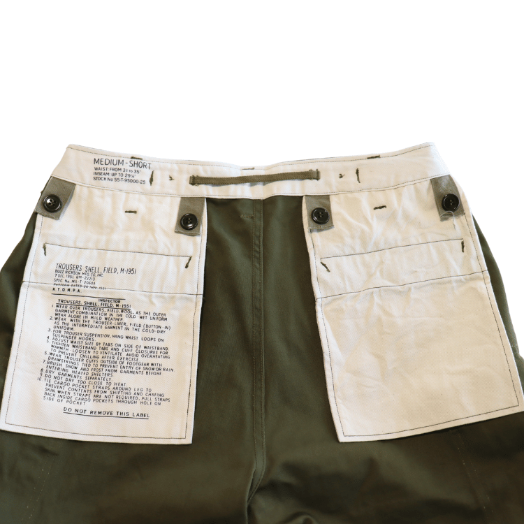 BUZZ RICKSON'S バズリクソンズ BR42529 TROUSERS, SHELL, FIELD, M-1951 SHORT LENGTH