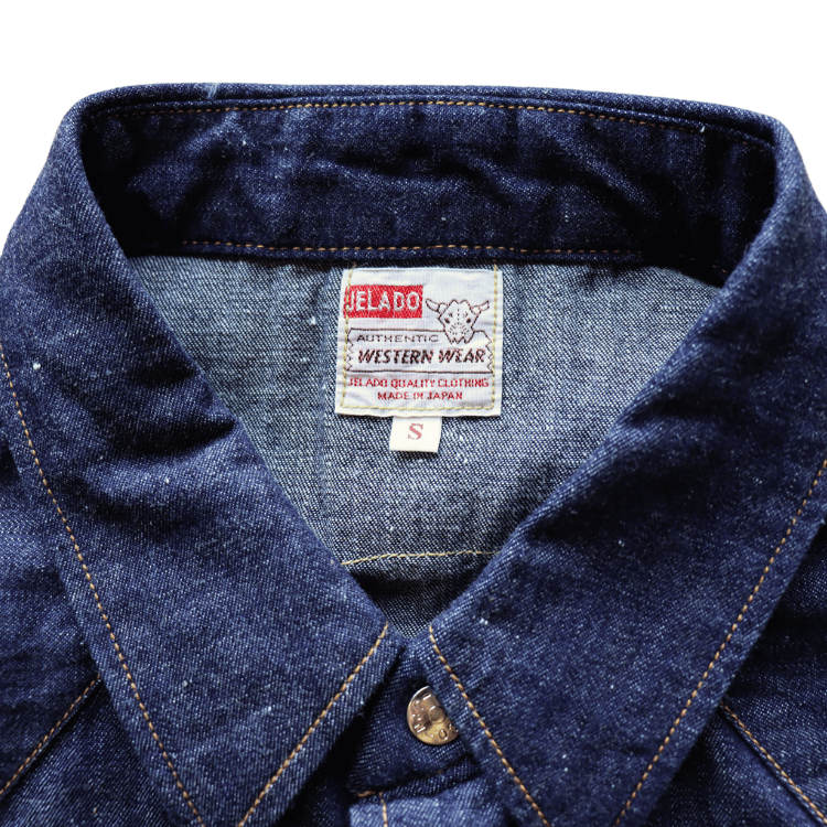 JELADO ジェラード Vaquero Shirt  JP11115 長袖デニムウェスタンシャツ ショートホーン