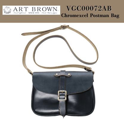ART BROWN アートブラウン VGC00072AB Chromexcel Postman Bag クロムエクセル ポストマンバッグ 日本製 ショルダーバッグ 本革 Horween社製クロムエクセル 長財布が入るサイズ