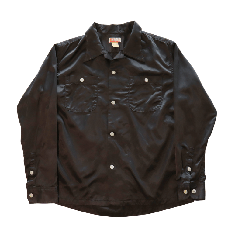 CUSHMAN クッシュマン 25490 R/C HAND STICH OPEN COLLAR SHIRTS レーヨンコットンハンドステッチ オープンカラーシャツ 長袖