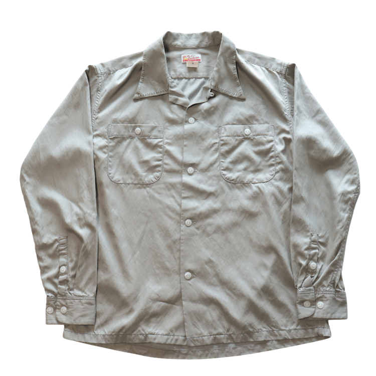 CUSHMAN クッシュマン 25490 R/C HAND STICH OPEN COLLAR SHIRTS レーヨンコットンハンドステッチ オープンカラーシャツ 長袖