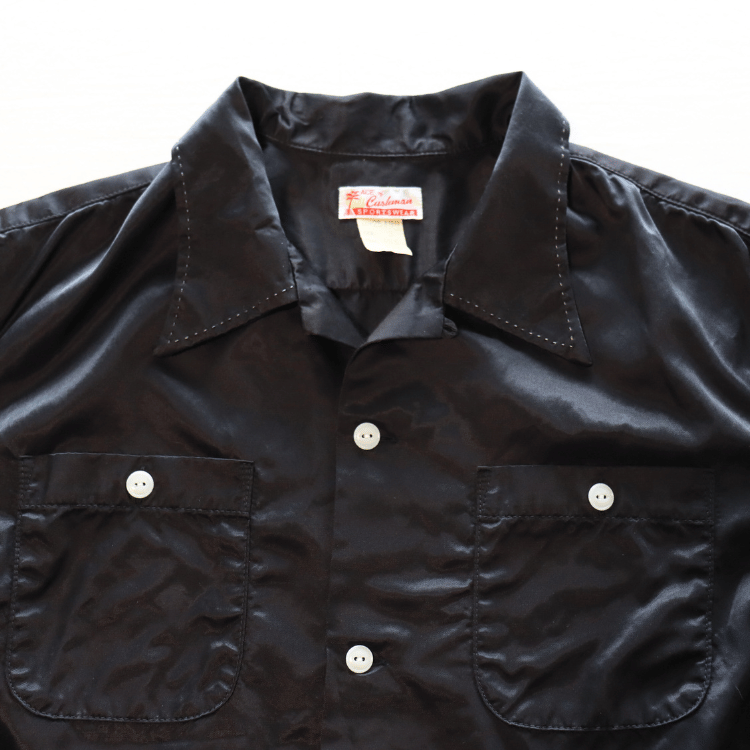 CUSHMAN クッシュマン 25490 R/C HAND STICH OPEN COLLAR SHIRTS レーヨンコットンハンドステッチ オープンカラーシャツ 長袖