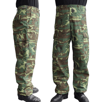 BUZZ RICKSON'S バズリクソンズ BR42528 TROUSERS, MEN'S, CAMOUFLAGE COTTON, WIND RESISTANT POPLIN, CLASS 2